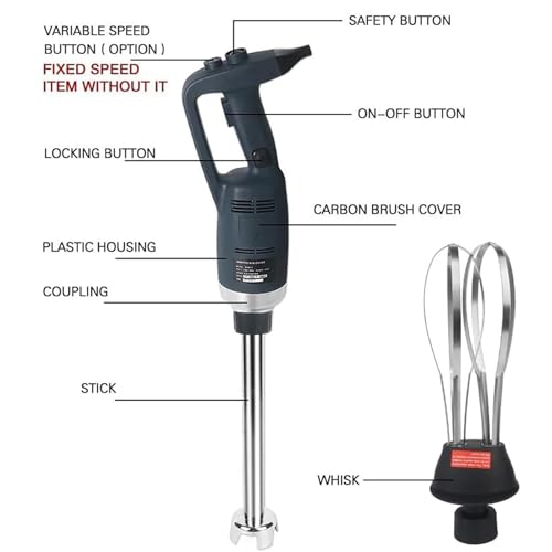 500W Handheld Immersion Blender with Adjustable Speed Control