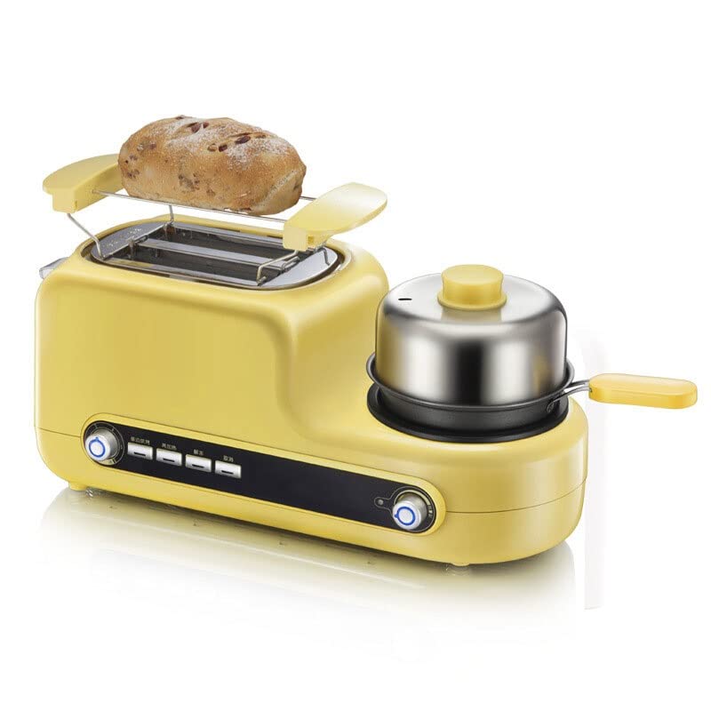 Electric Breakfast Maker with Frying Pan & Steamer