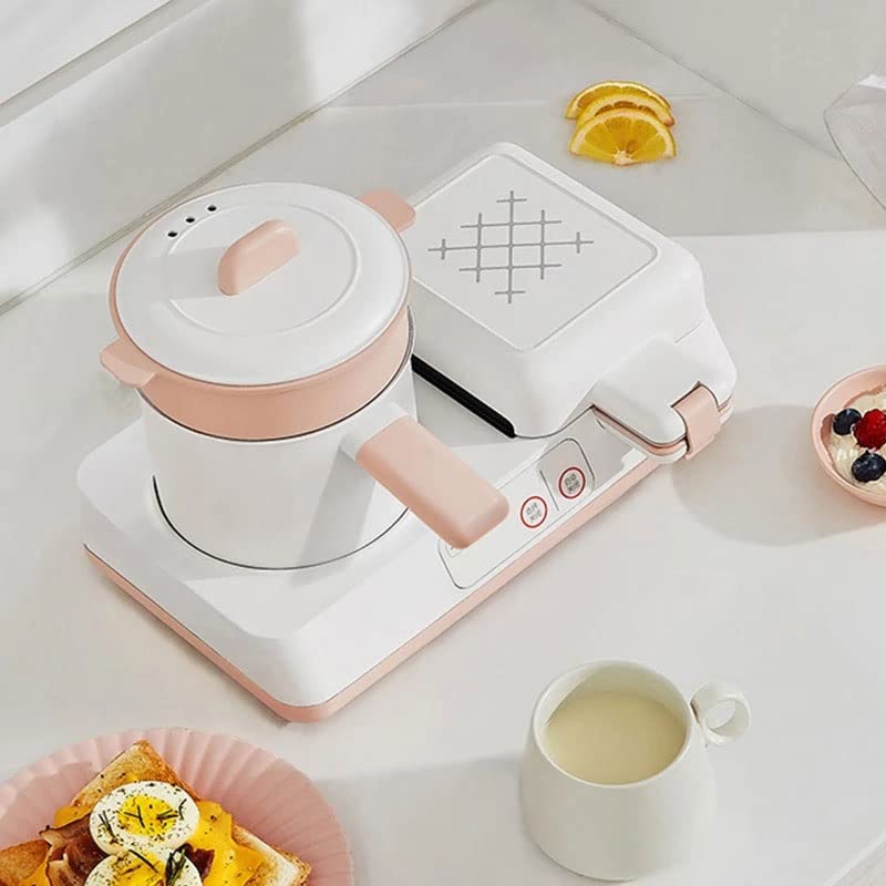 Multifunctional Mini Breakfast Maker with Toaster & Soup Cooker