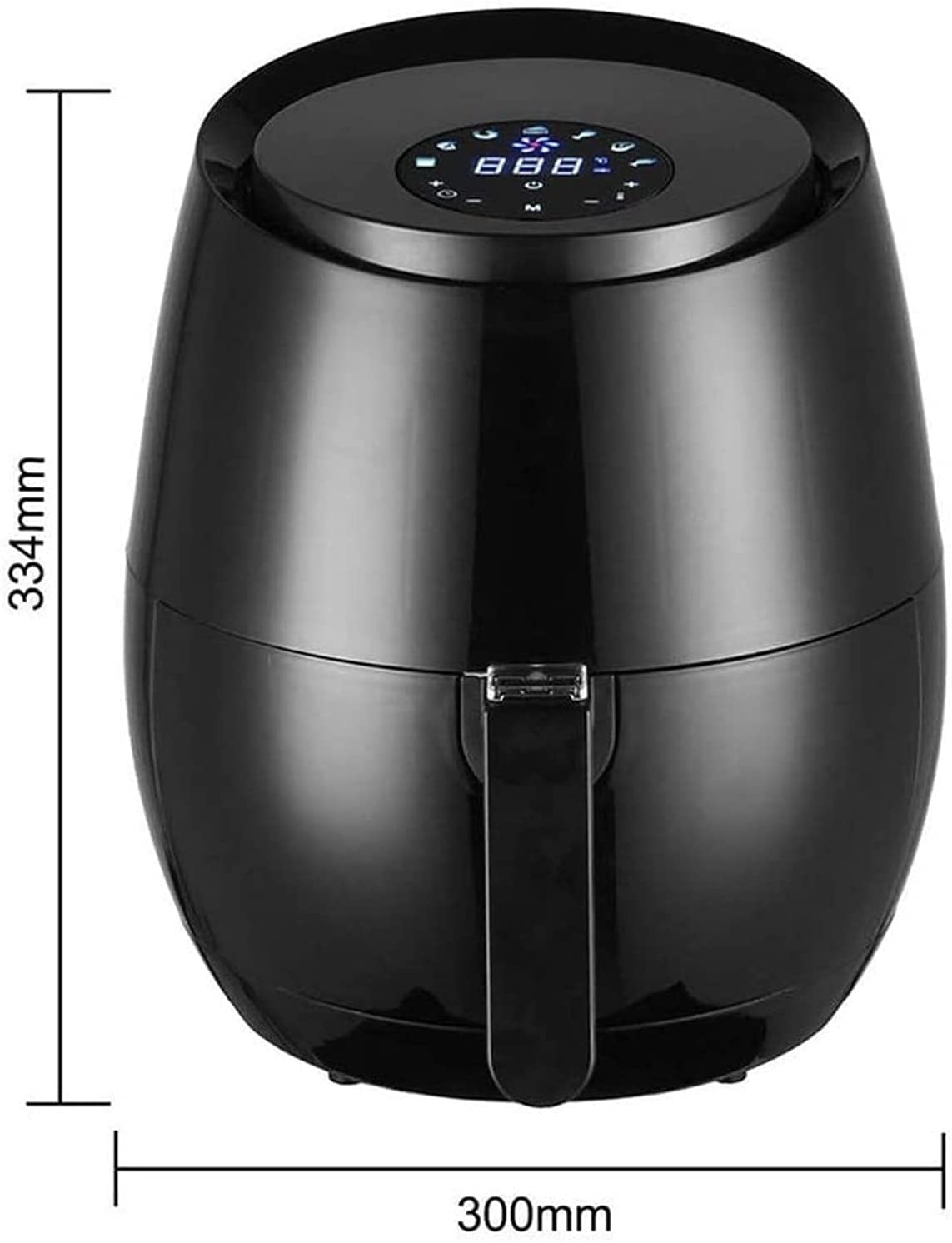 1500W Digital Air Fryer with 7 Presets & Non-Stick Baske
