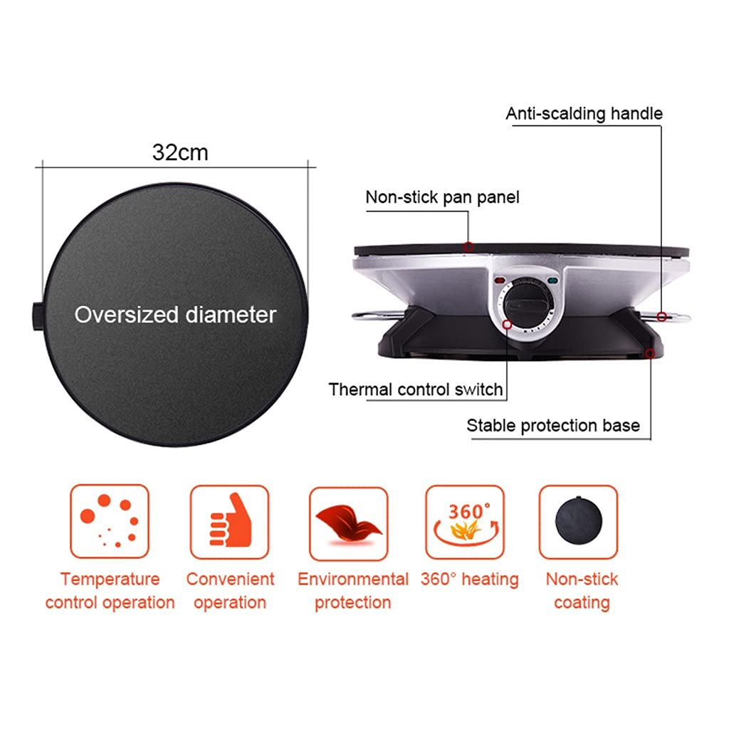 Electric Crepe Maker & Multi-Purpose Griddle Grill