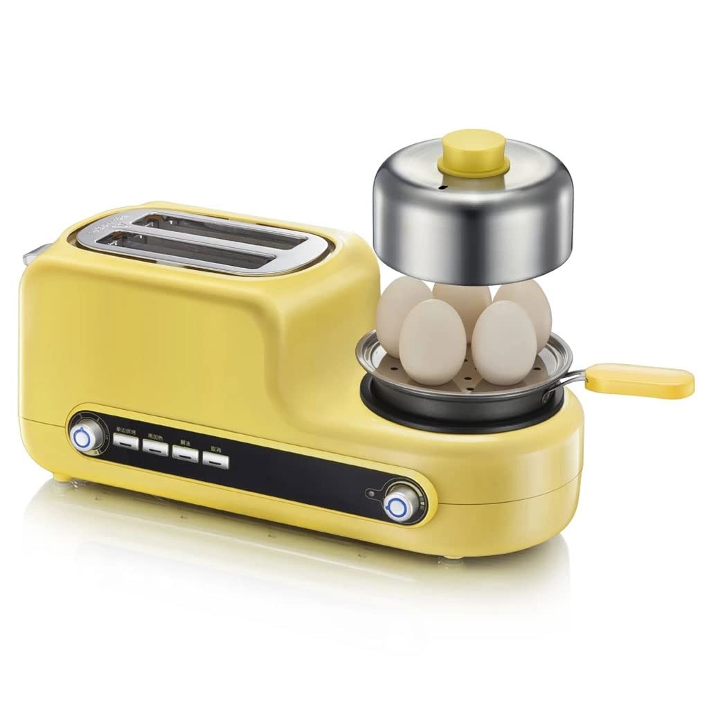 Electric Breakfast Maker with Frying Pan & Steamer