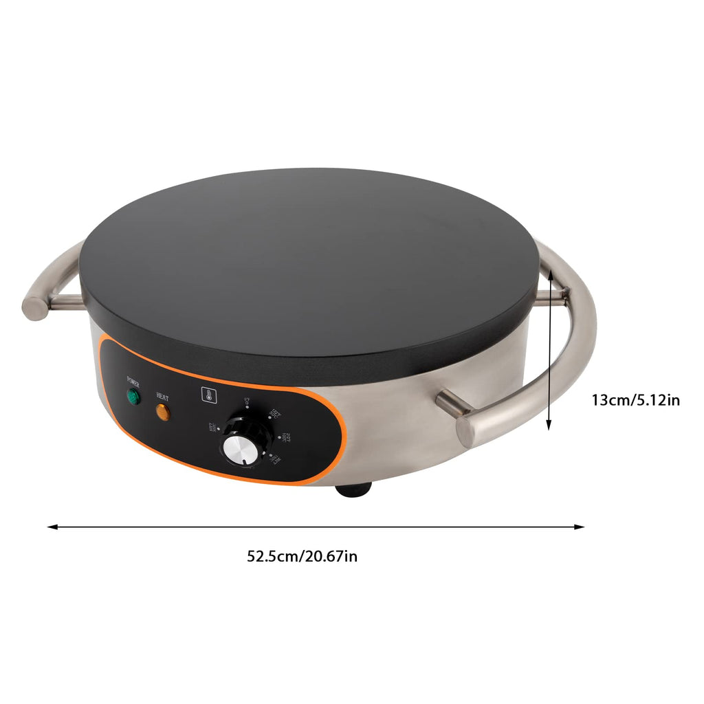 1500W 16-Inch Electric Crepe Maker with Non-Stick Griddle