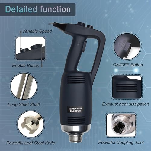 500W Handheld Immersion Blender with Adjustable Speed Control