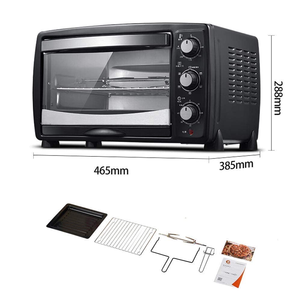 25L Mini Electric Oven with 6 Baking Modes & Adjustable Temperature