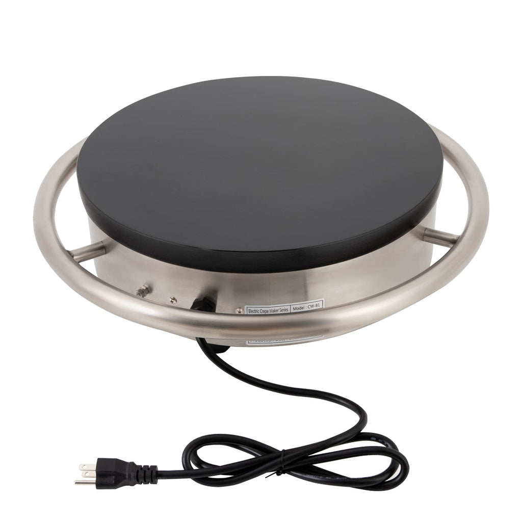 1500W 16-Inch Electric Crepe Maker with Non-Stick Griddle