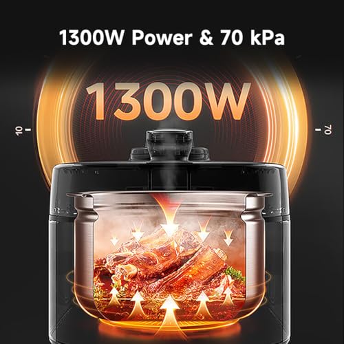 5-Quart 8-in-1 Electric Pressure Cooker with Dual Pots