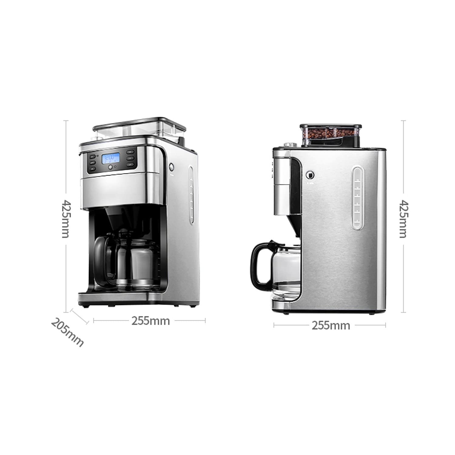 Automatic Drip Coffee Maker with 3-Level Strength Control