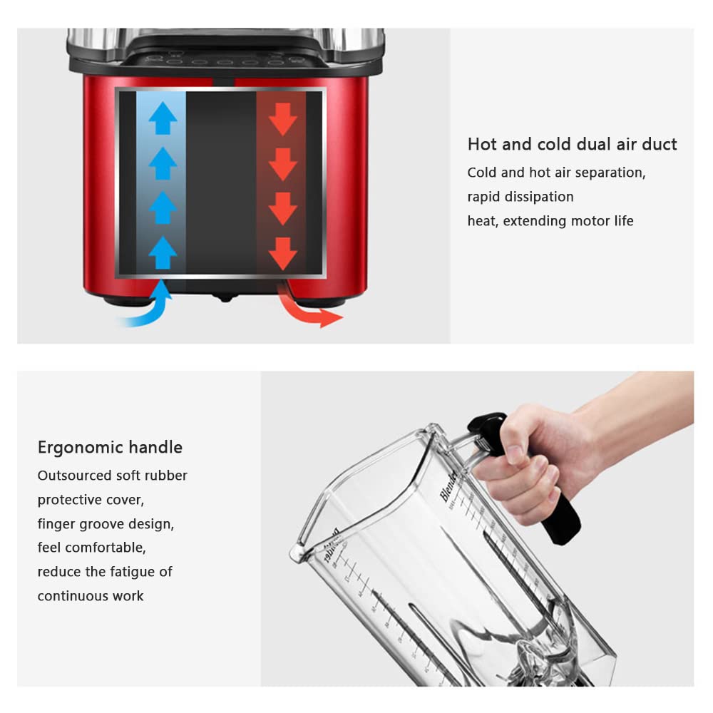 1500W High-Speed Countertop Blender & Ice Crusher