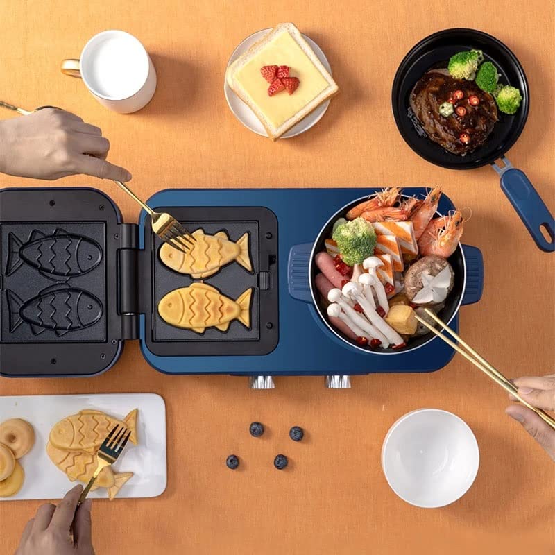 Multifunctional Breakfast Maker with Toaster Press