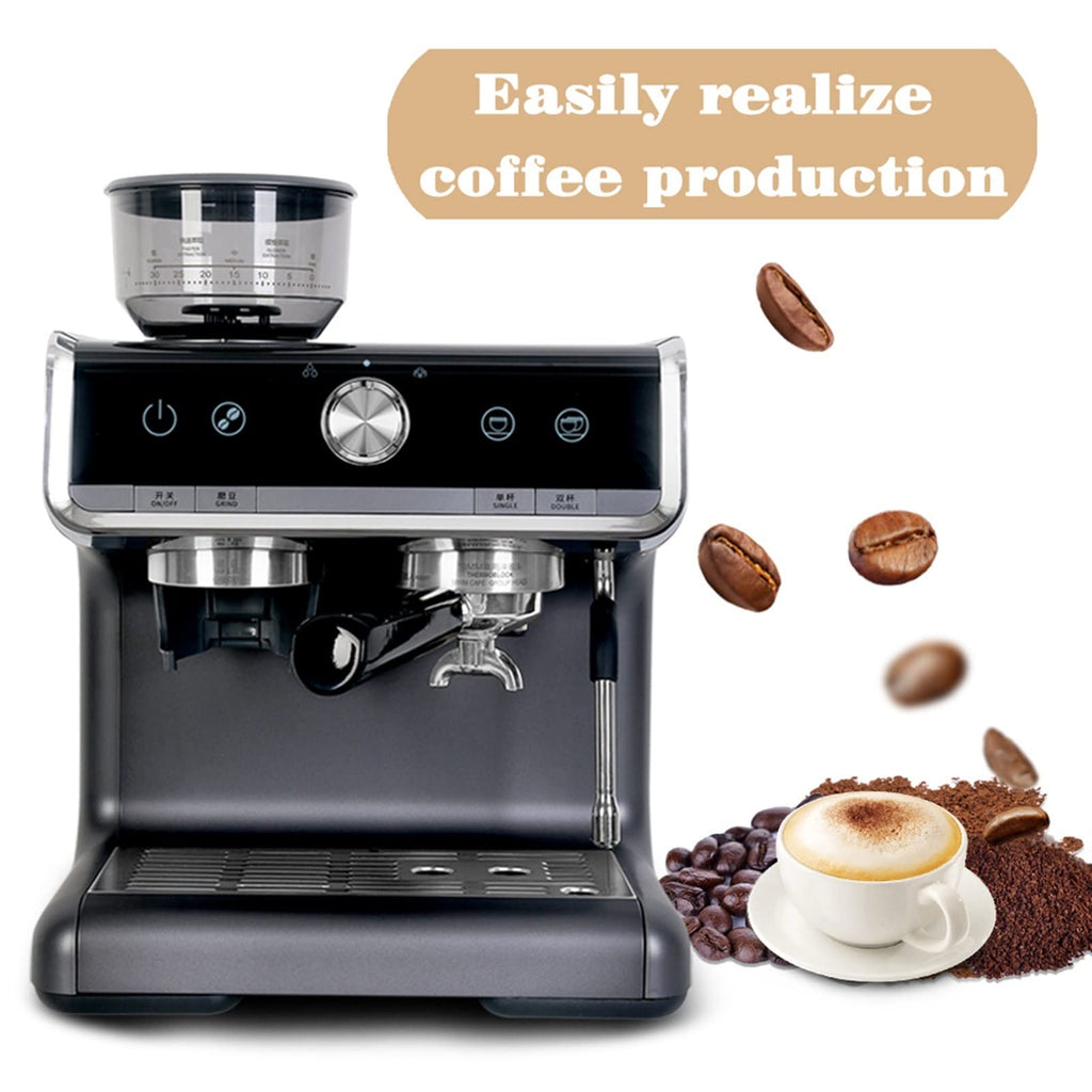Automatic Espresso Machine with Grinder & Milk Frother