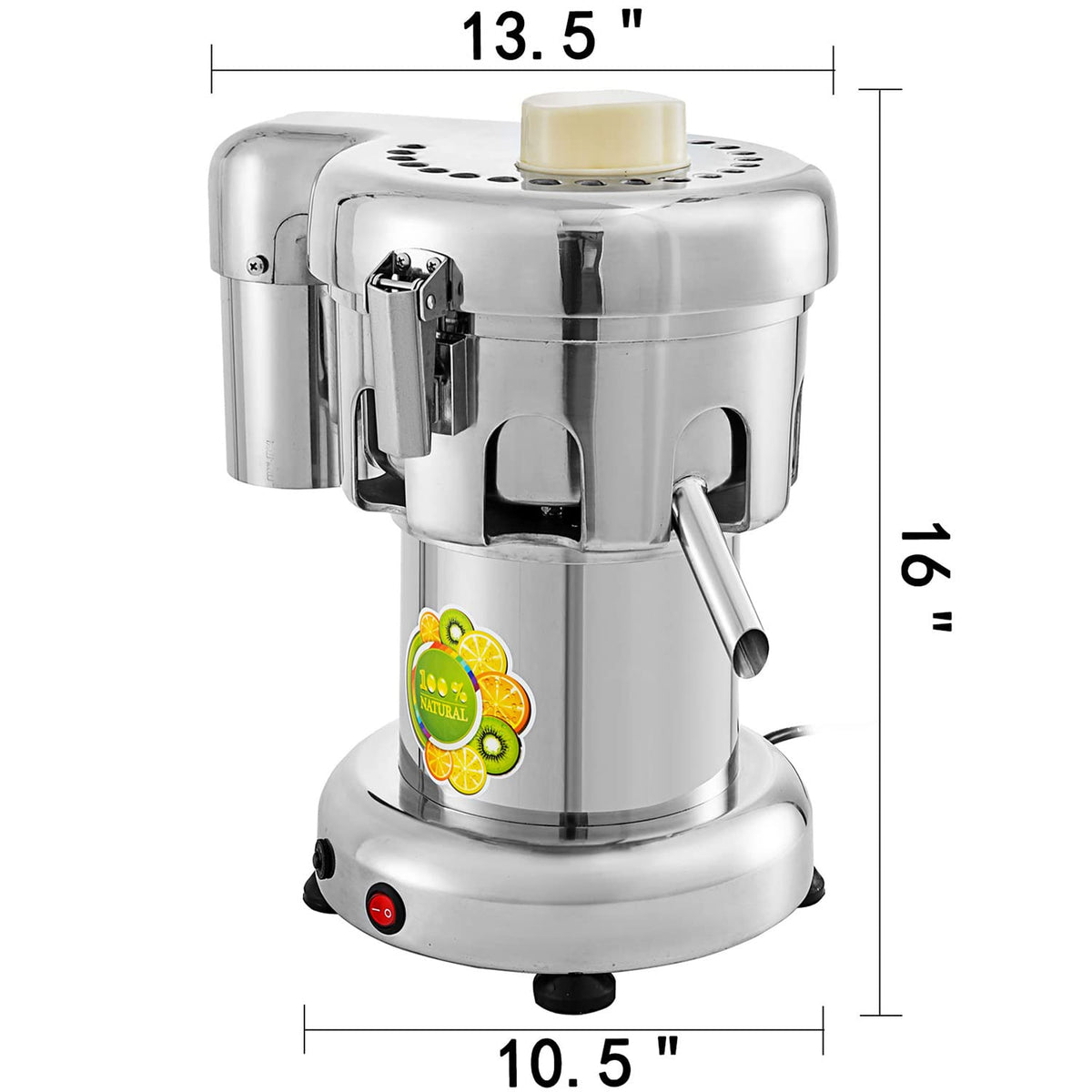 2L Electric Citrus Juicer with Large Feed Chute