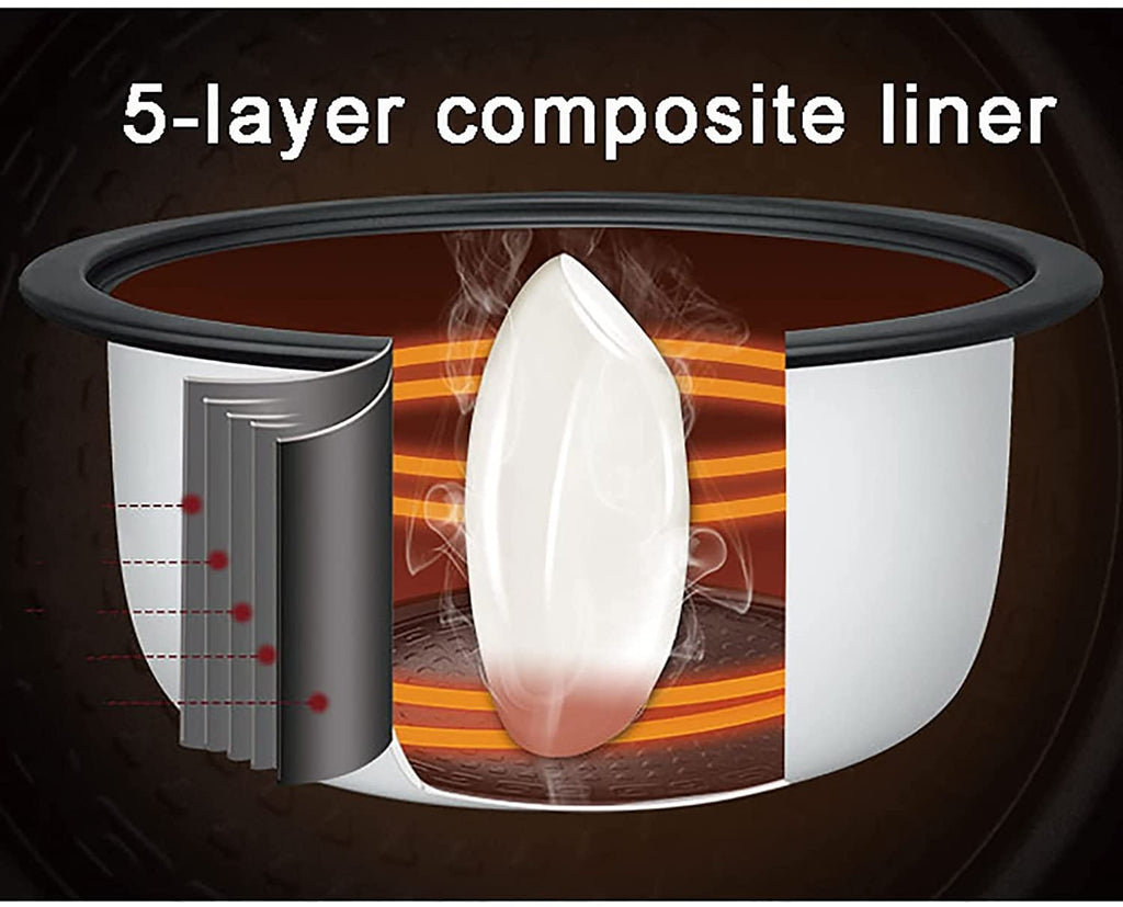 8L Commercial Rice Cooker with Non-Stick Inner Pot