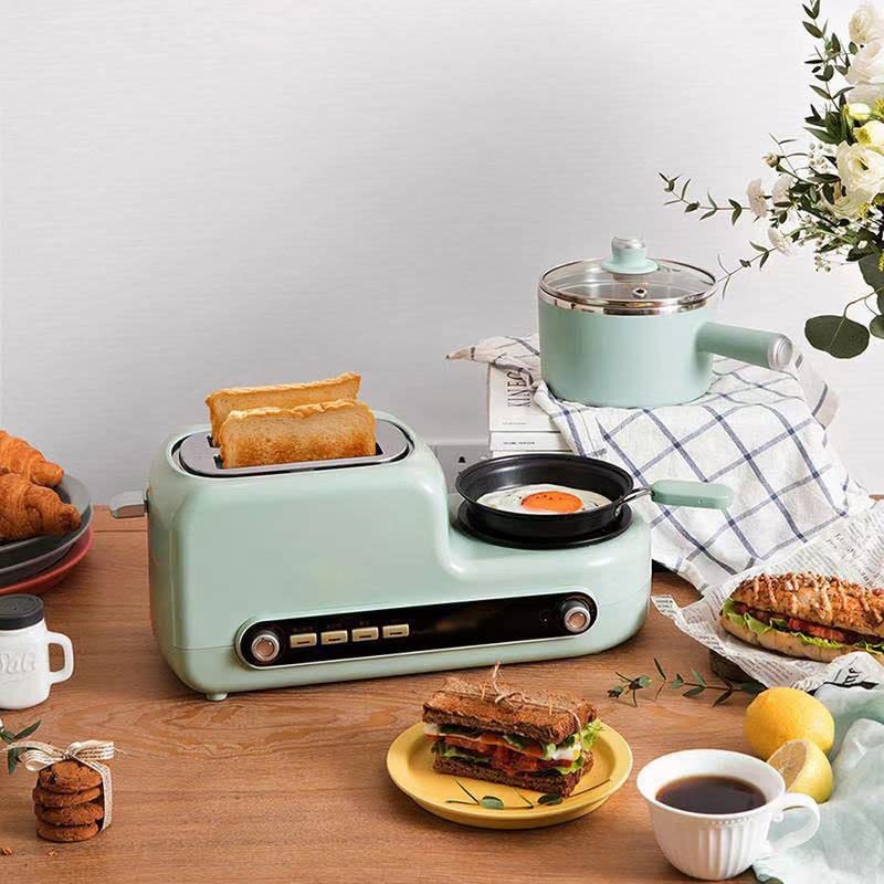 Multifunctional Breakfast Maker with Automatic Toaster