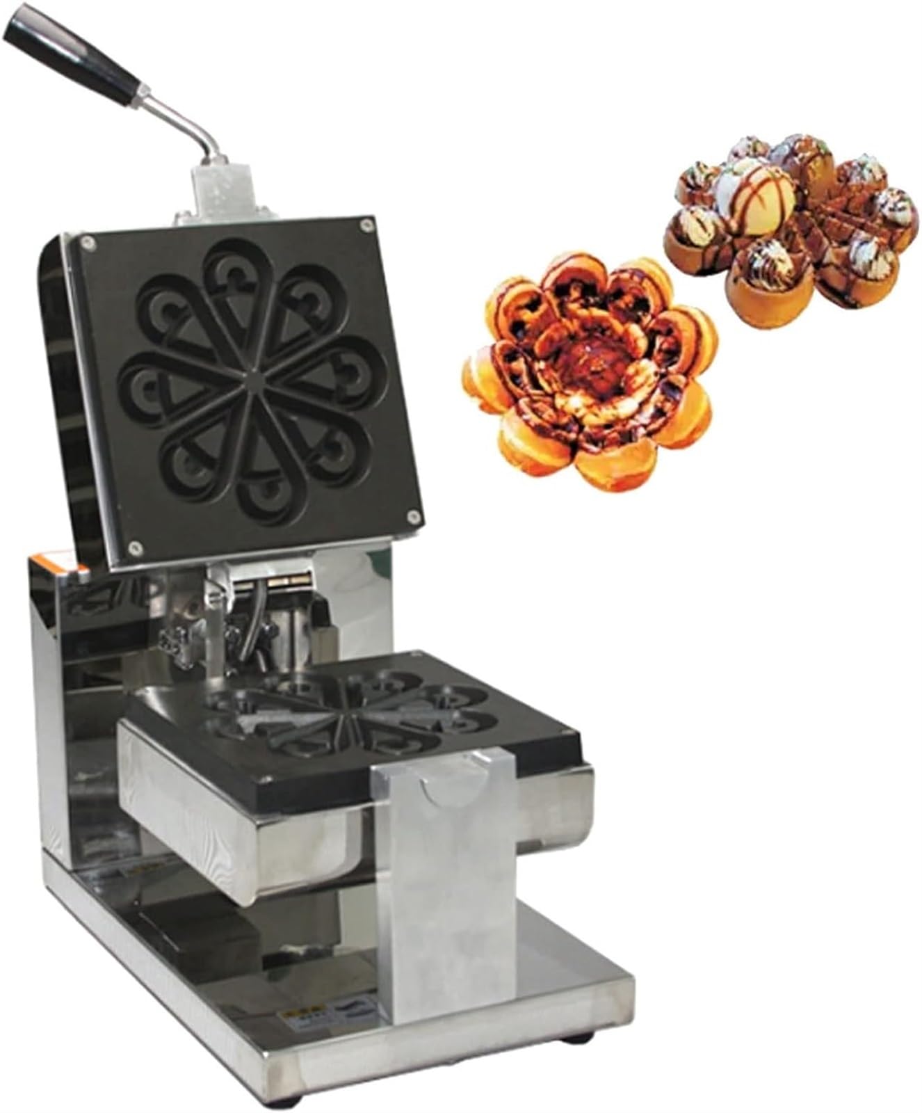1090W Commercial Belgian Waffle Maker with Non-Stick Plates