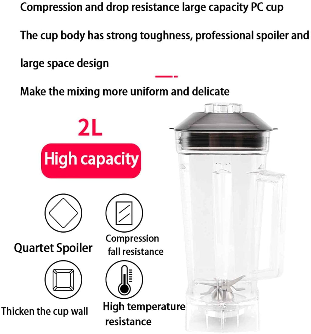 Commercial Smoothie Blender with Ice Crushing Function