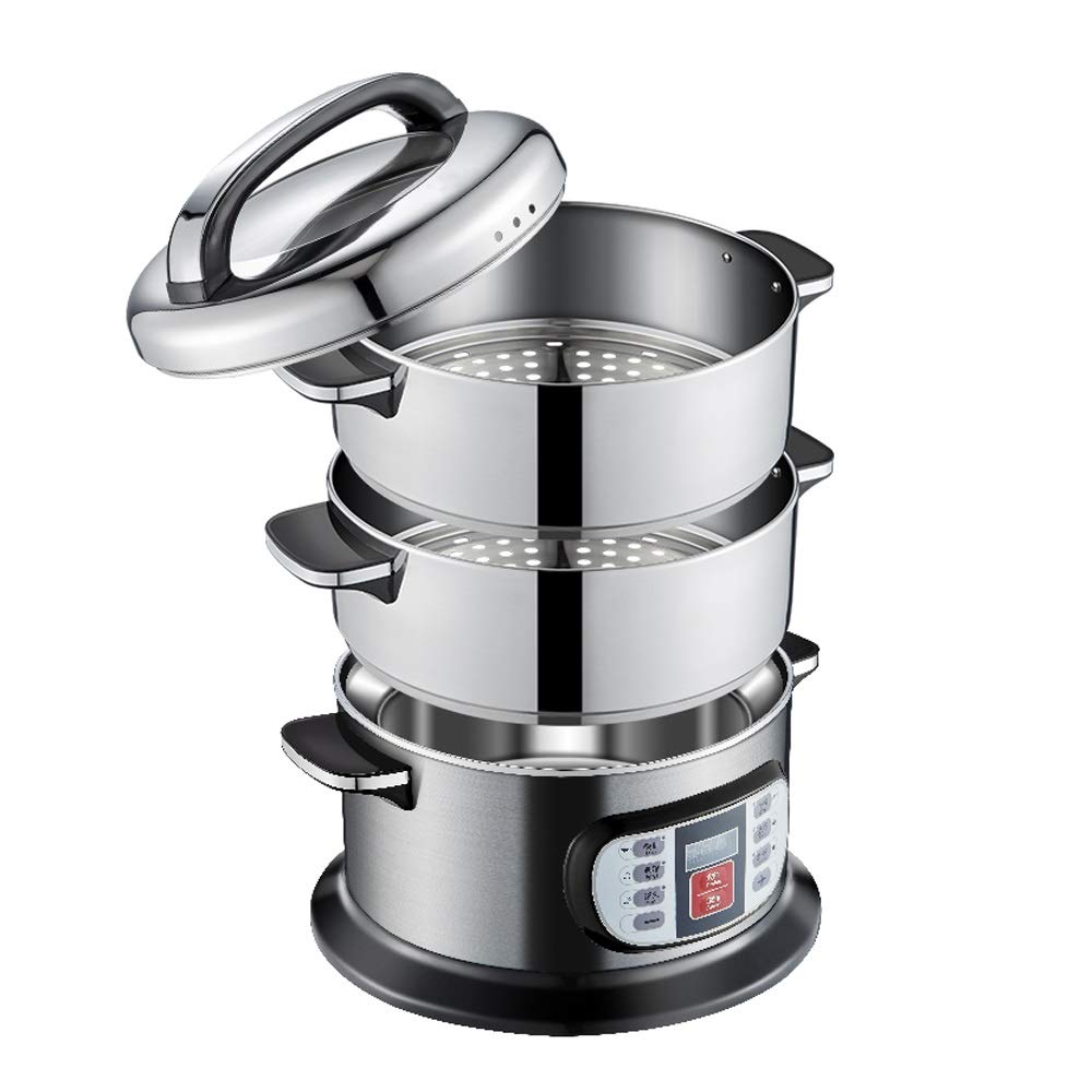 Three-Layer Stainless Steel Electric Food Steamer