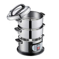 Three-Layer Stainless Steel Electric Food Steamer