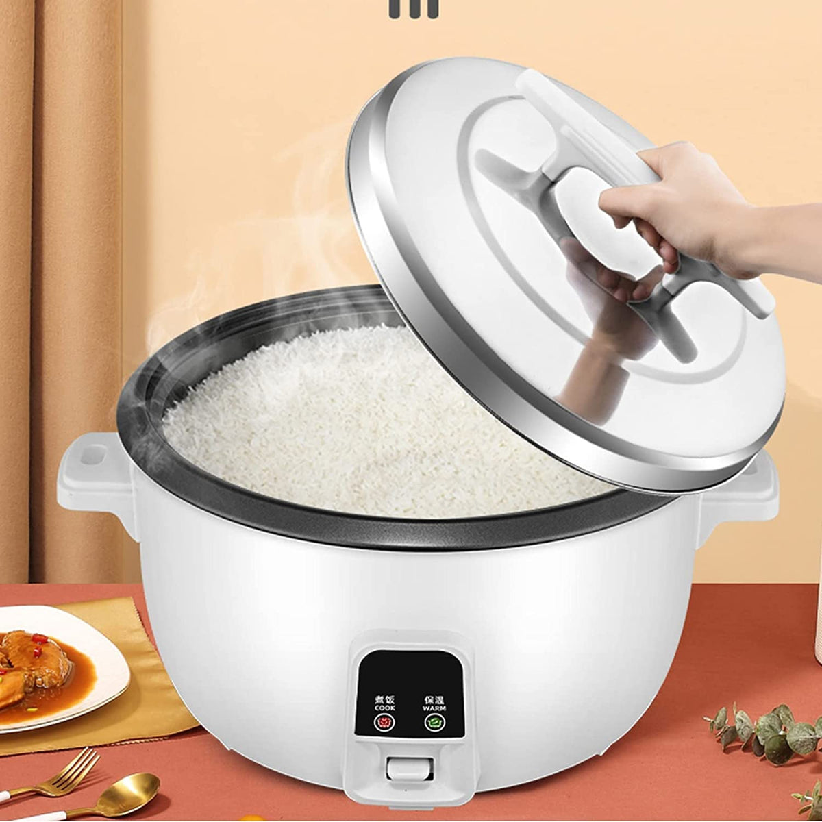 13L Large-Capacity Rice Cooker with Non-Stick Pot