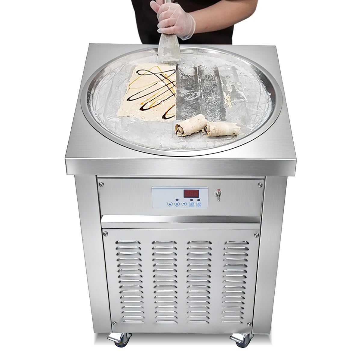 22-Inch Commercial Stir-Fried Ice Cream Machine
