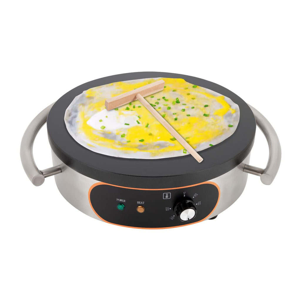 1500W 16-Inch Electric Crepe Maker with Non-Stick Griddle