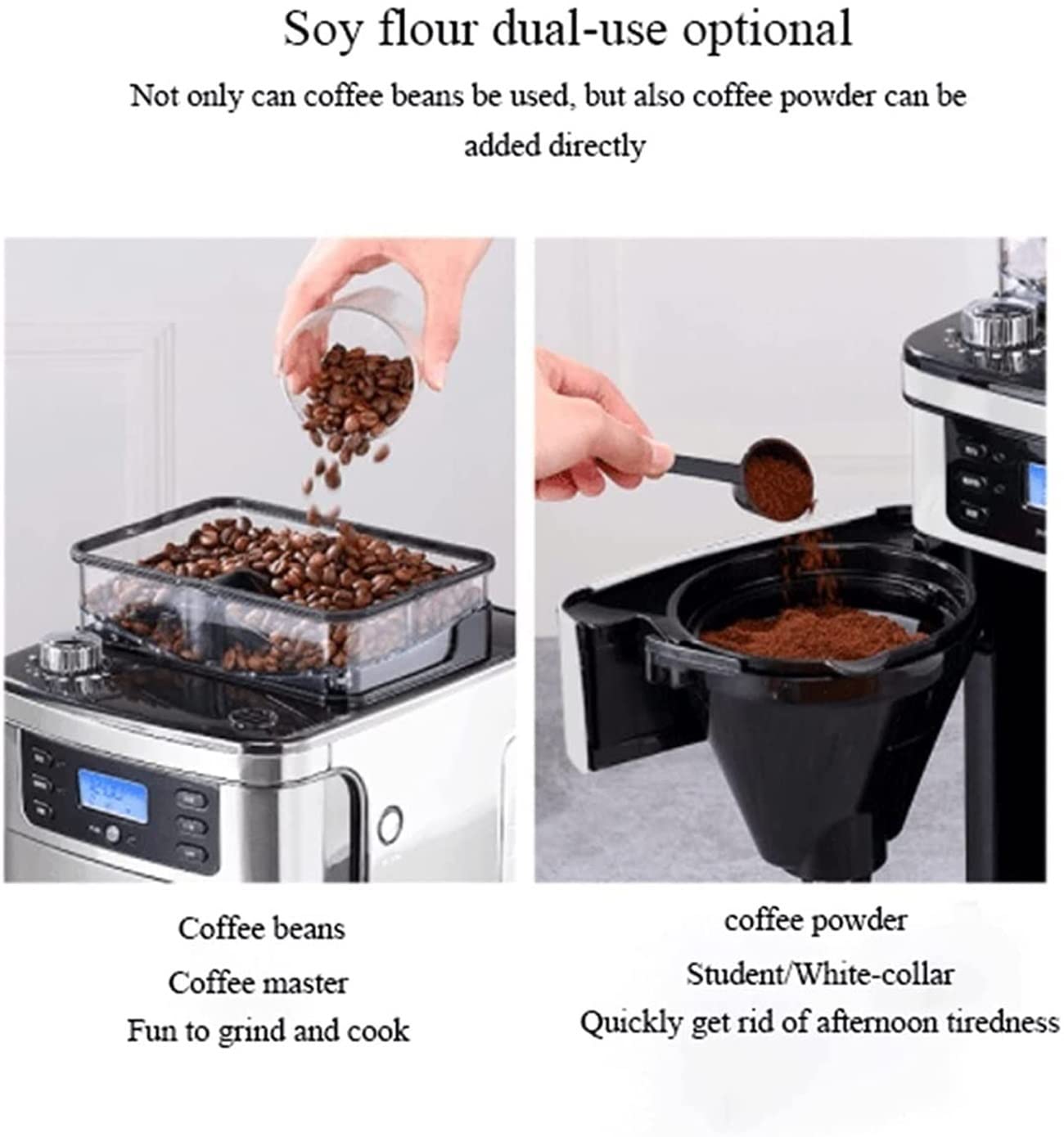 Automatic Drip Coffee Maker with 3-Level Strength Control