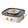 2-in-1 Electric Grill & Hot Pot with Non-Stick Divided Pan