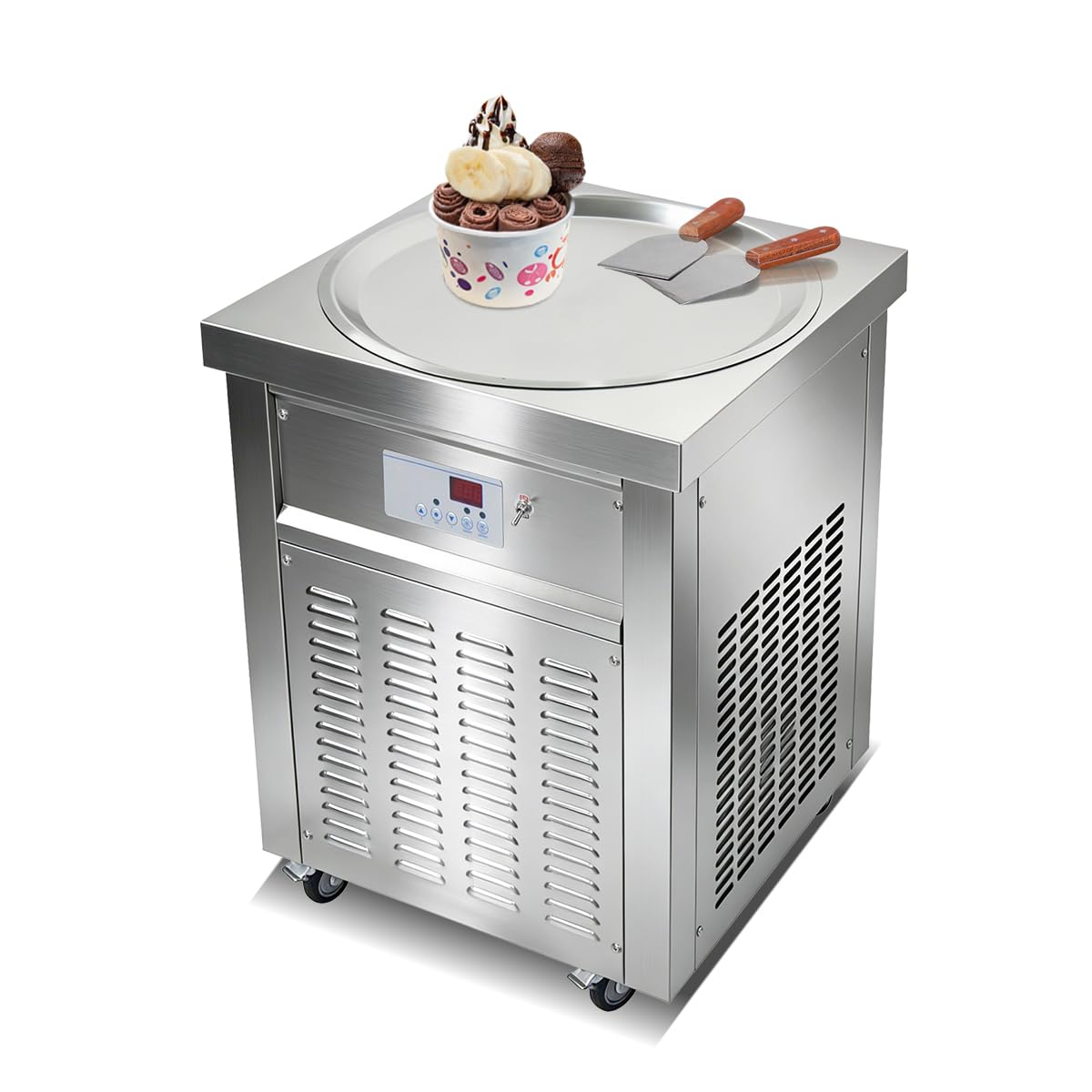 22-Inch Commercial Stir-Fried Ice Cream Machine