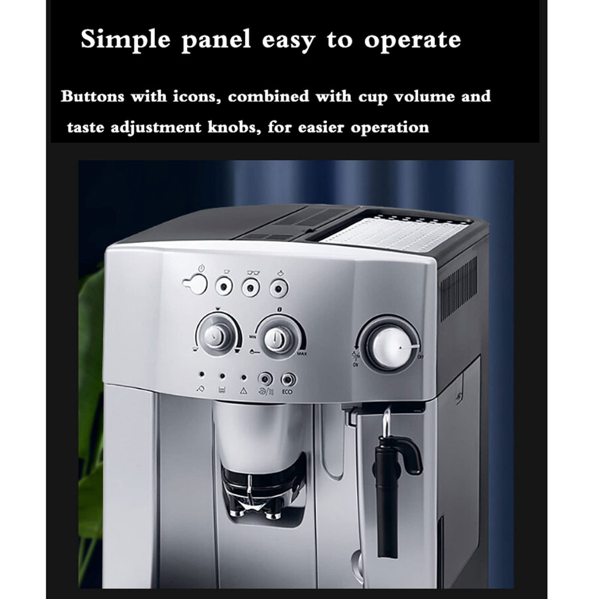 MKLFBY Fully Automatic Coffee and Espresso Machine Household Grinding All-in-One Coffee Machine, Dual-Purpose Bean Powder, Suitable for Cappuccino Mocha