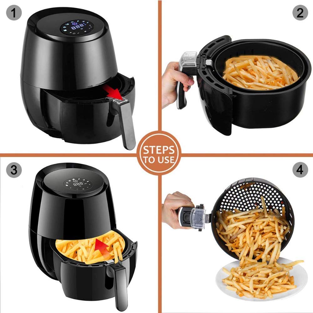 Air Fryer with 7 Preset Cooking Modes & Timer
