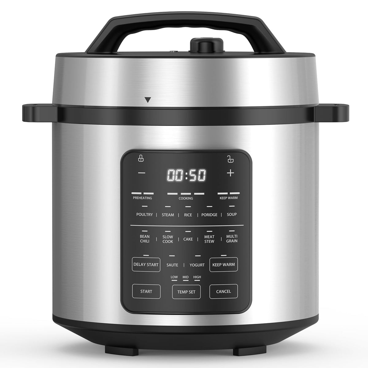 8-Quart Electric Pressure Cooker with 12 Presets