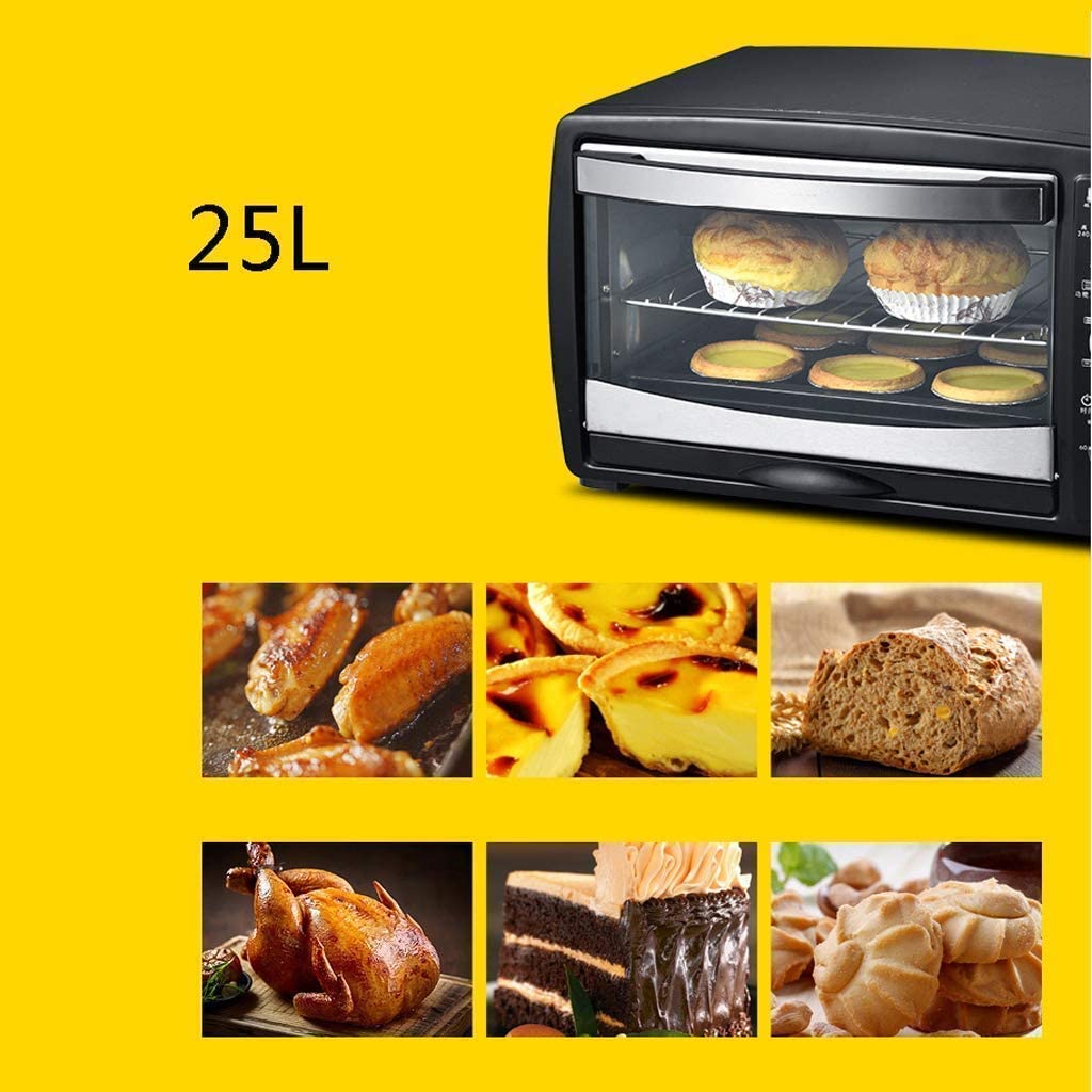 25L Mini Electric Oven with 6 Baking Modes & Adjustable Temperature