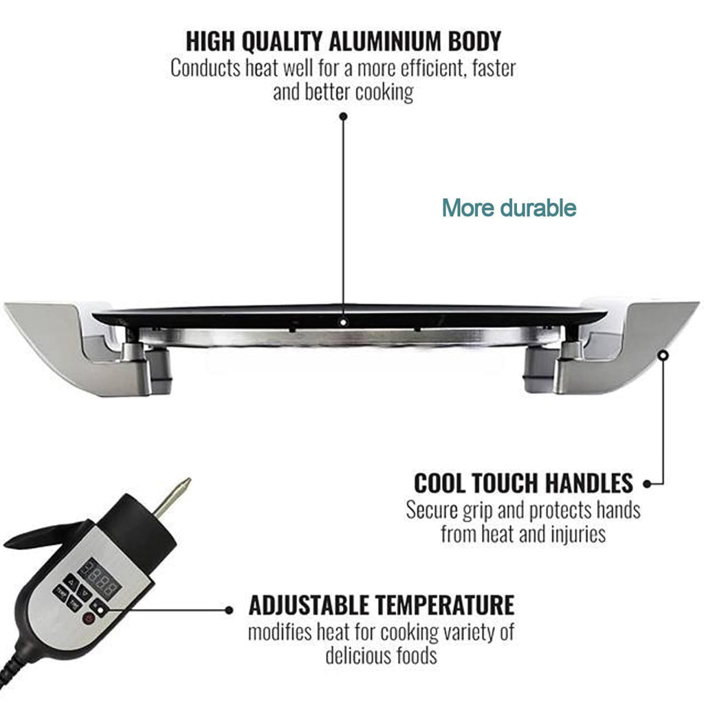 40cm Electric Crepe Griddle with Digital Temperature Control