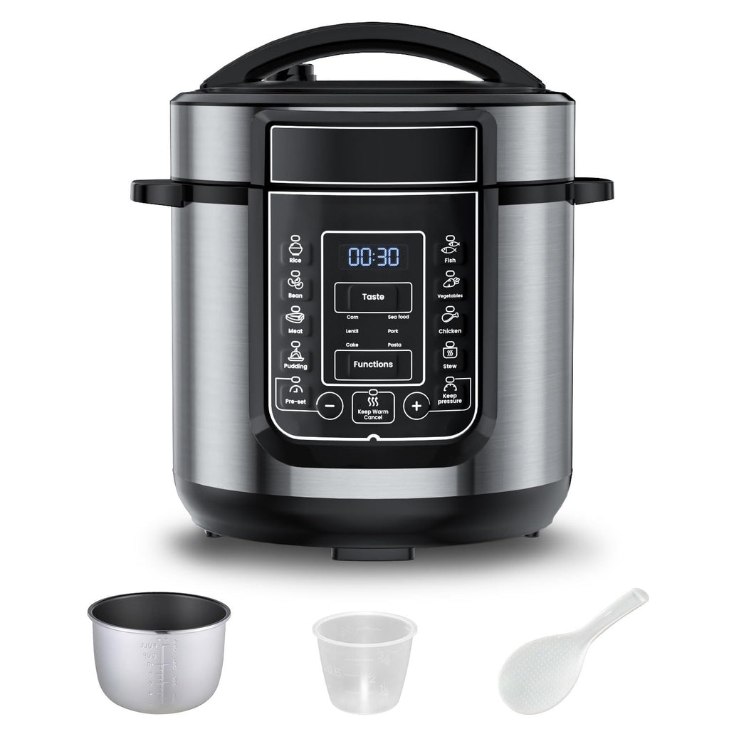 6-Quart 9-in-1 Electric Pressure Cooker with 14 Presets