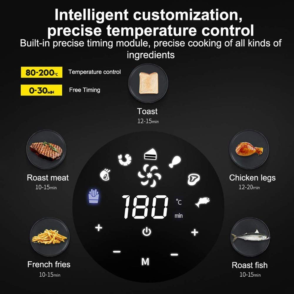 Air Fryer with 7 Preset Cooking Modes & Timer