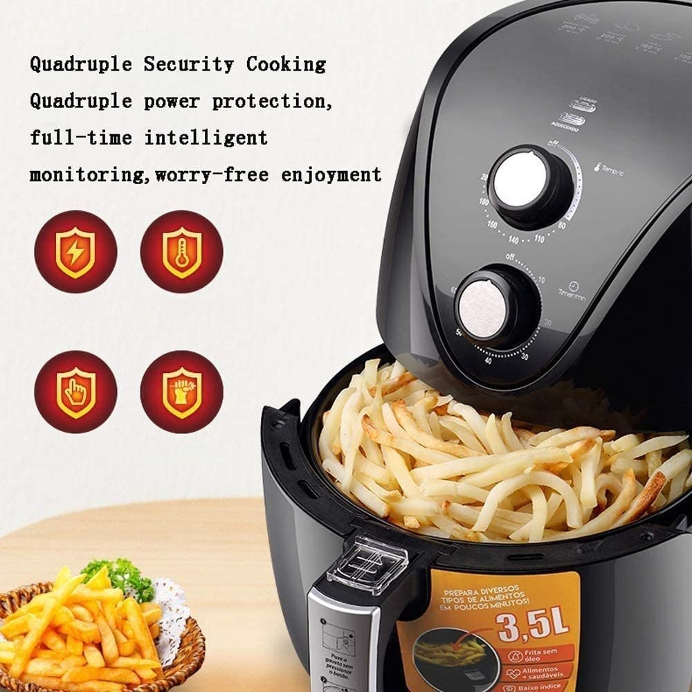3.5L Air Fryer with Detachable Non-Stick Basket