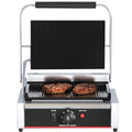 2200W Commercial Grooved Panini Press with Temperature Control