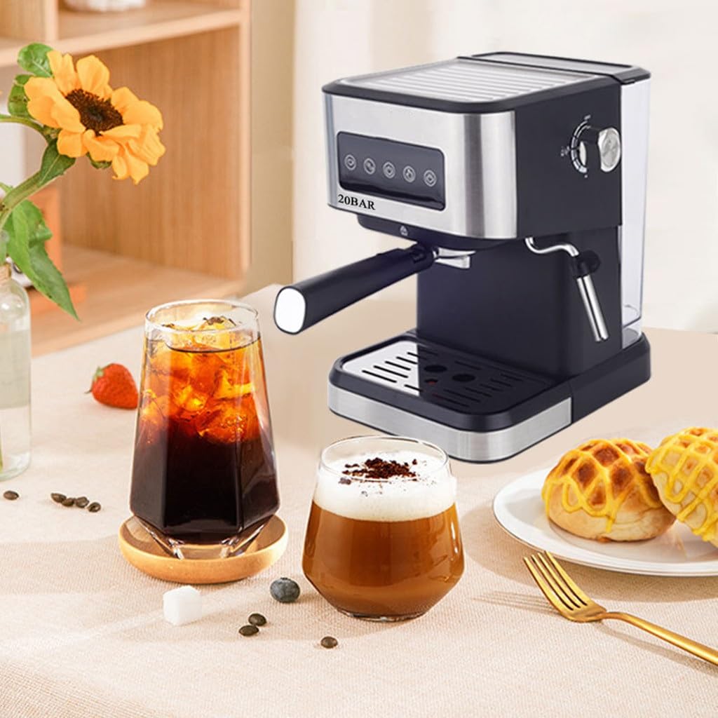 Semi-Automatic Espresso Machine with Steam Milk Frother