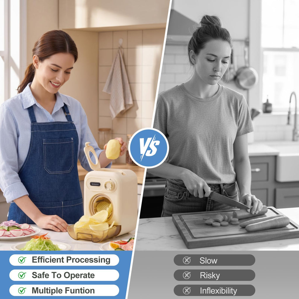 5-in-1 Electric Vegetable Slicer & Cheese Grater with One-Touch Control