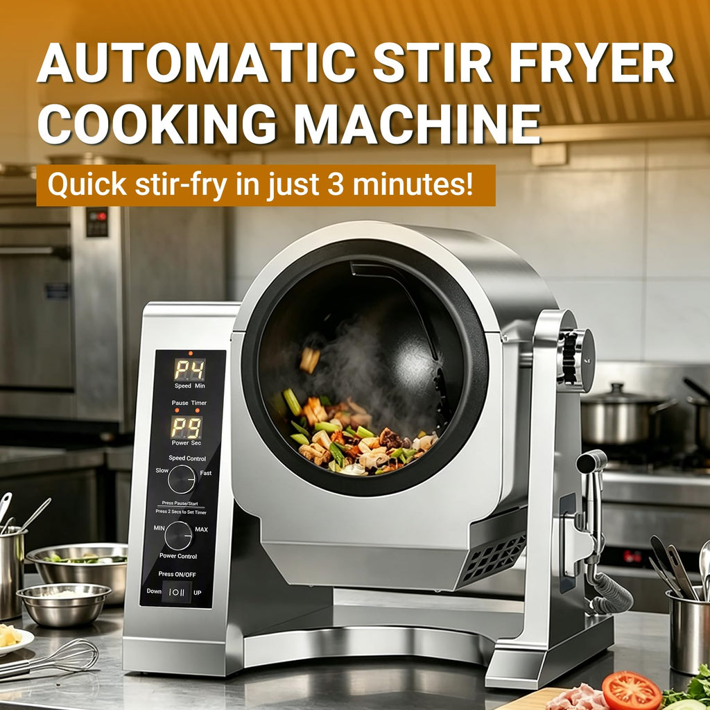 Automatic Stir Fry Machine,Commercial Food Processor 0.5kg-4.5kg