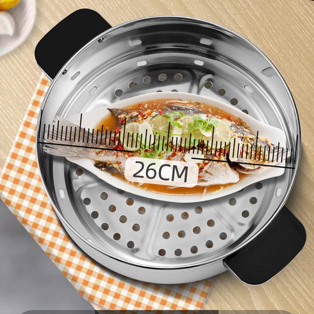 Three-Layer Stainless Steel Electric Food Steamer