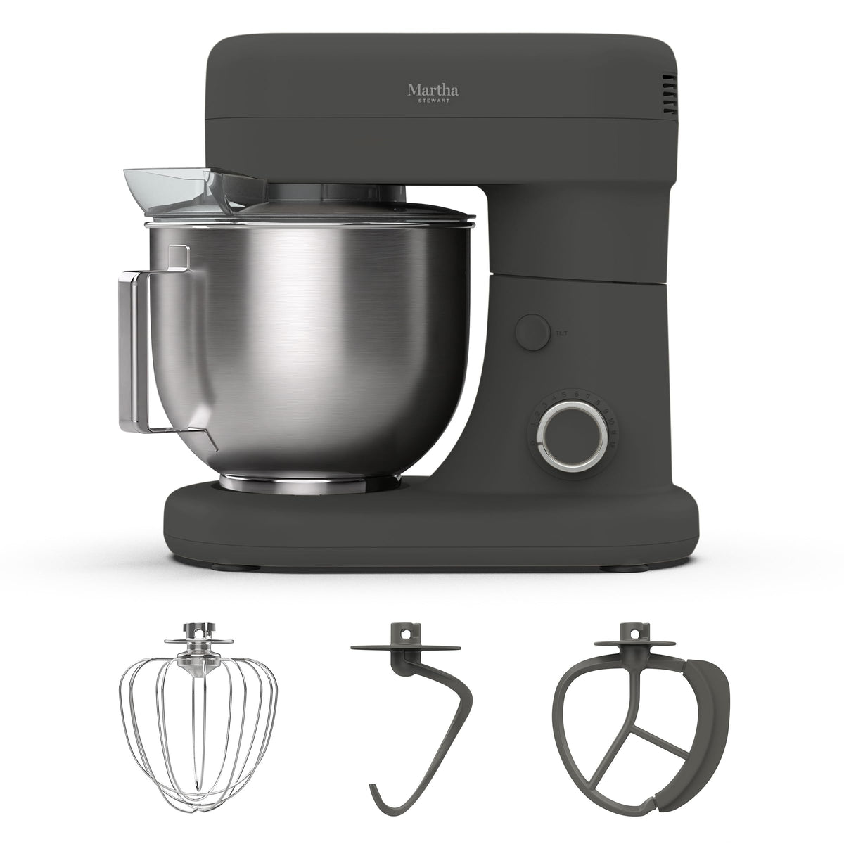 12-Speed Tilt-Head Stand Mixer with 5.3QT Stainless Steel Bowl & Attachments