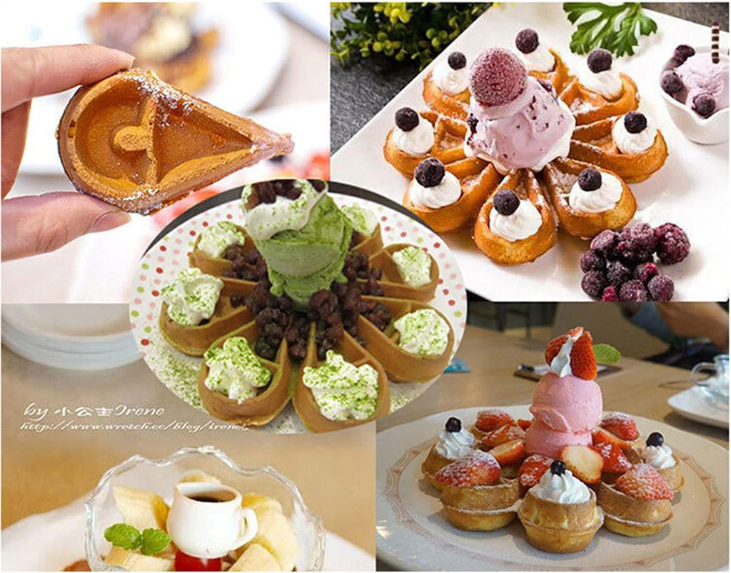 1090W Commercial Belgian Waffle Maker with Non-Stick Plates