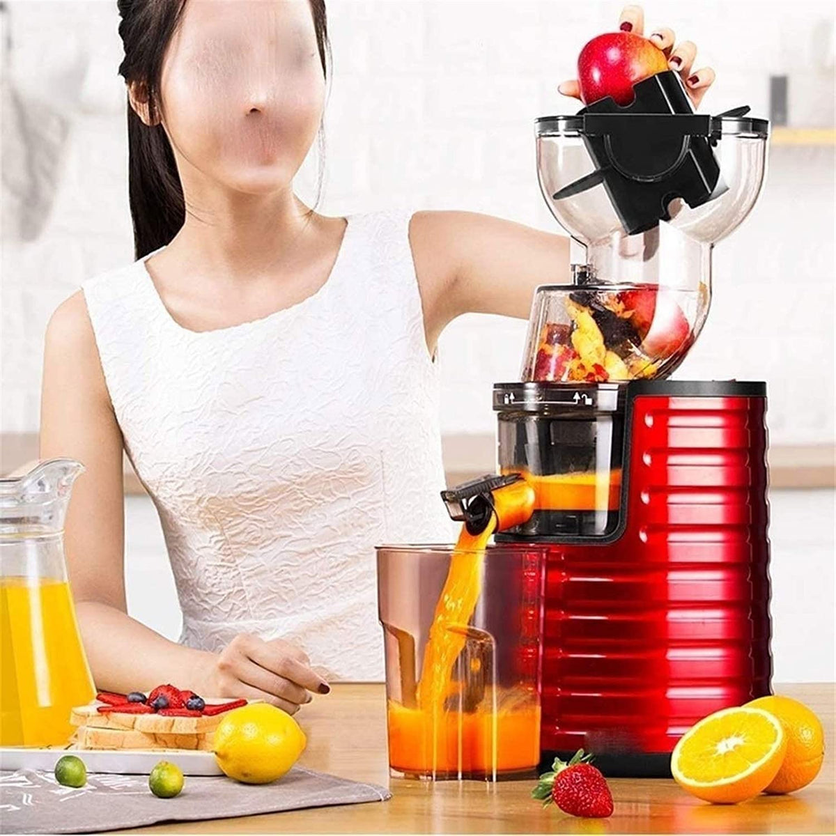 250W Juicer with 3-Inch Feed Chute & Stainless Steel Filter