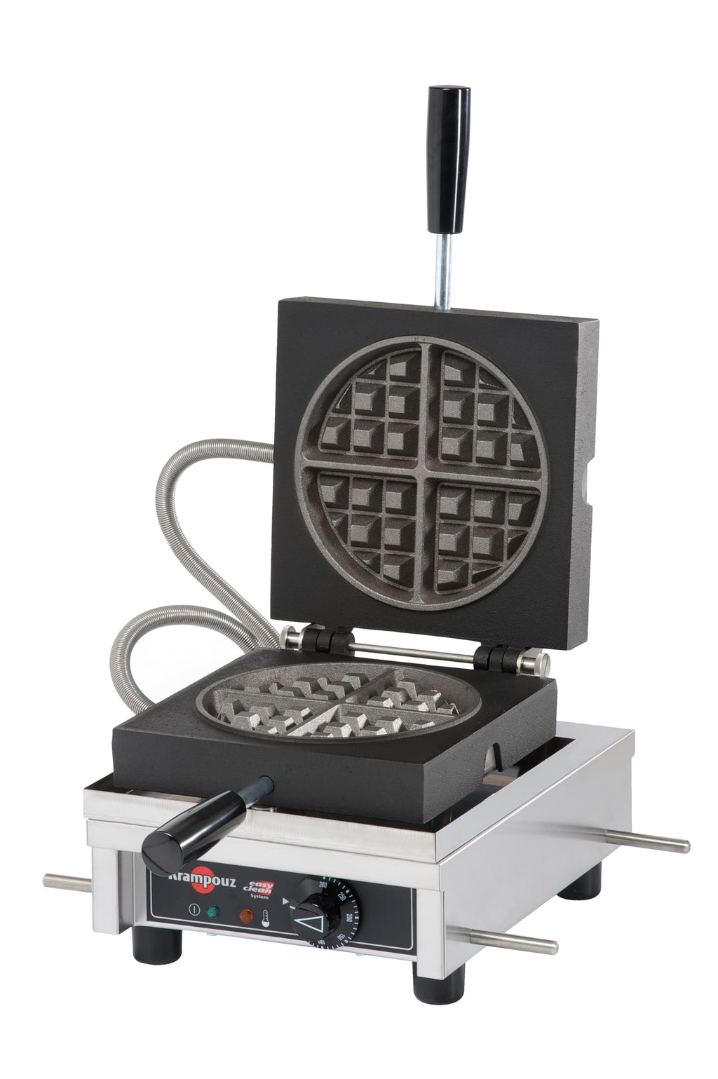 Krampouz Commercial Round Waffle Maker, Cast Iron Plates