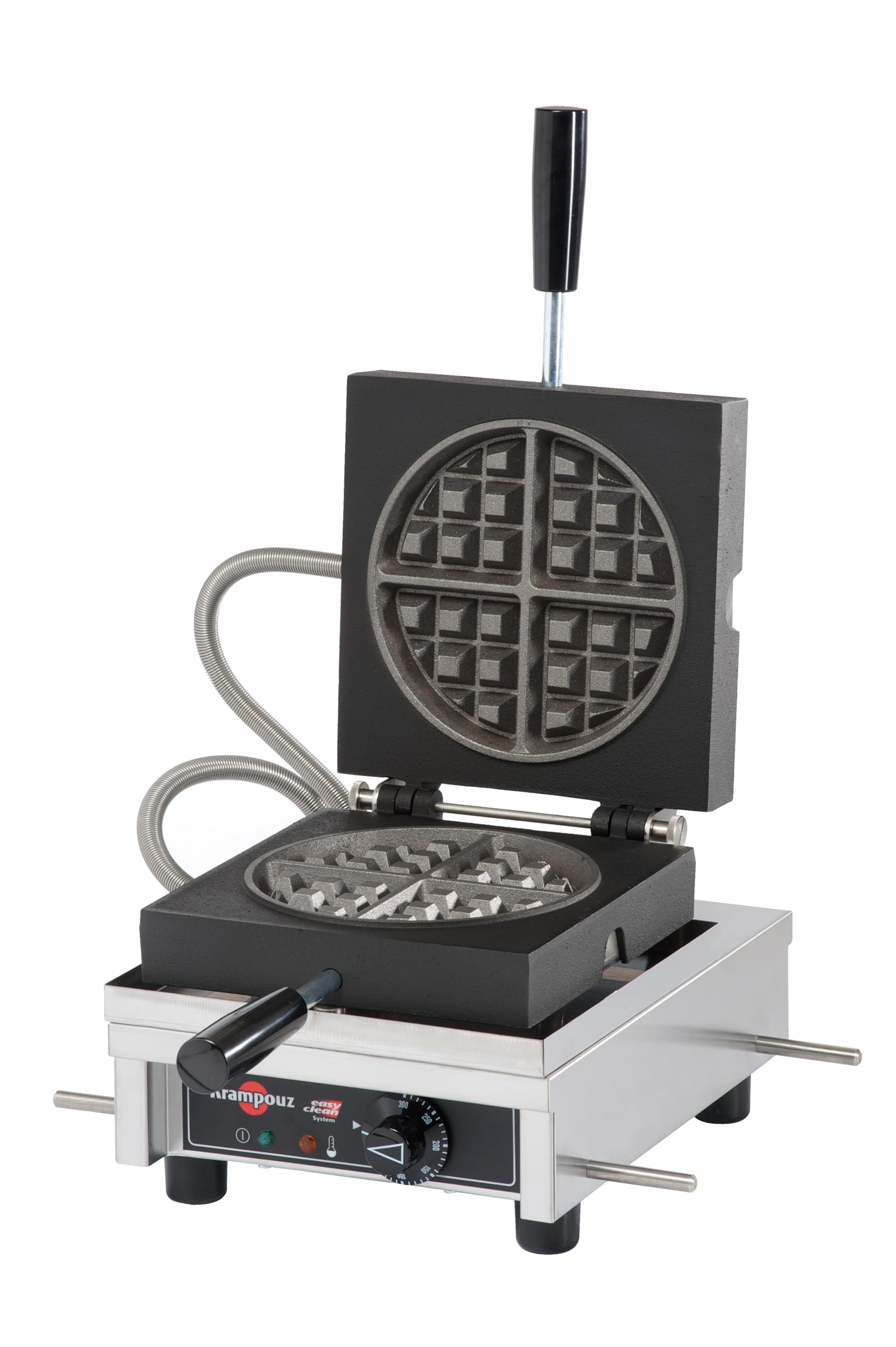 Krampouz Commercial Round Waffle Maker, Cast Iron Plates