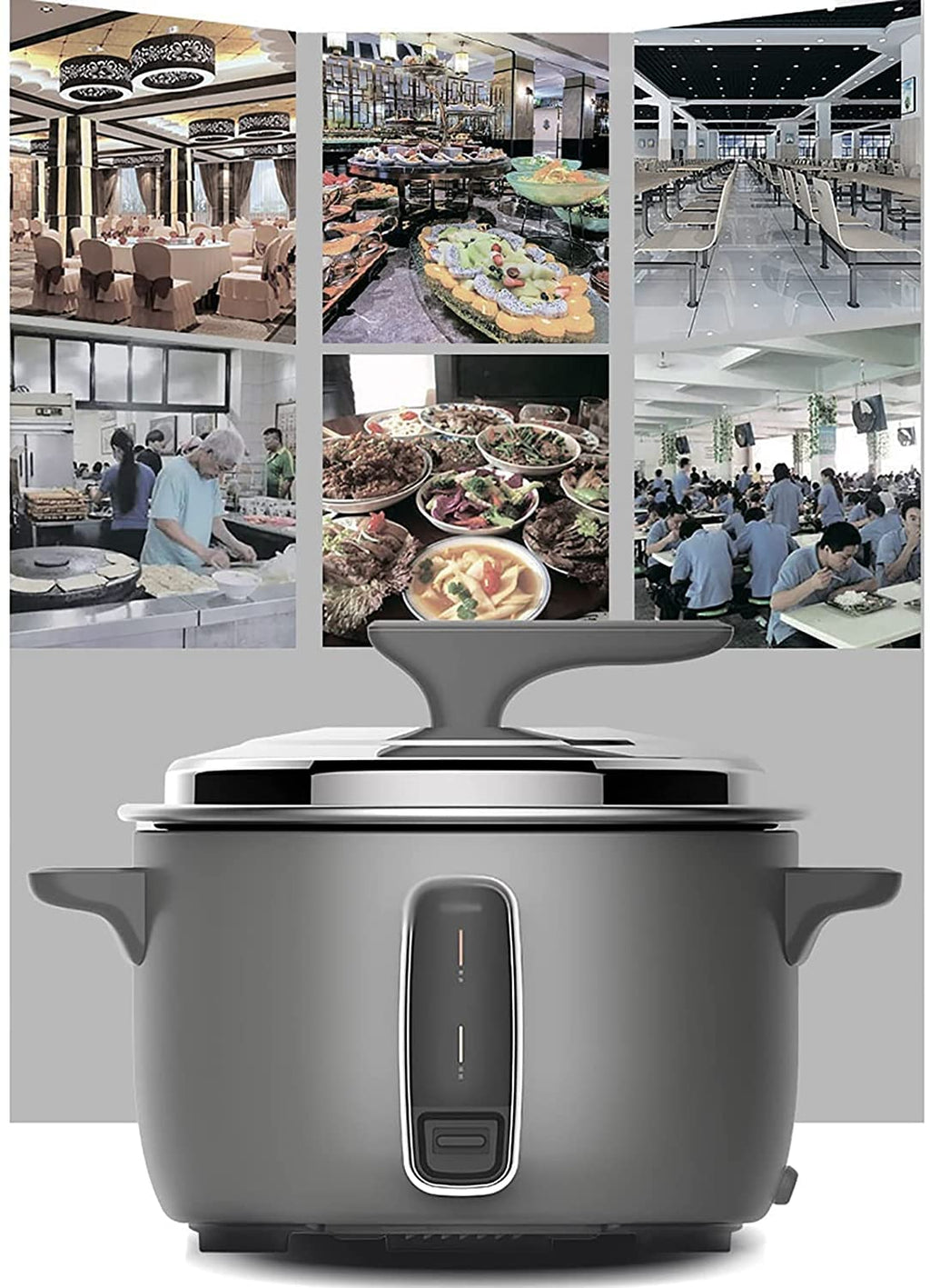 8L Commercial Rice Cooker with Non-Stick Inner Pot
