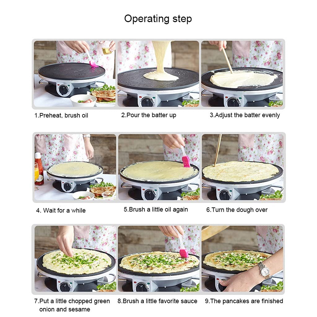Electric Crepe Maker & Multi-Purpose Griddle Grill