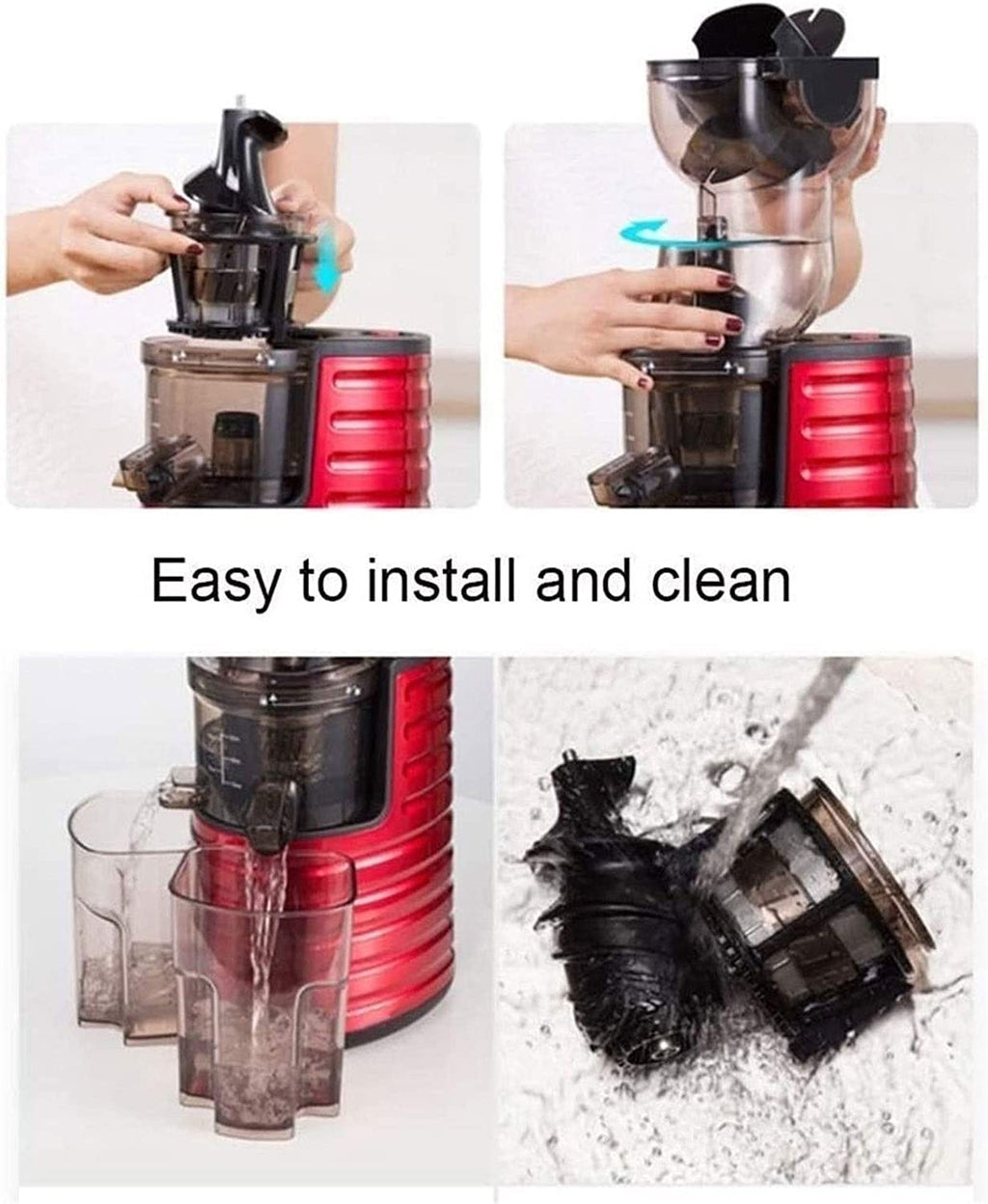 250W Juicer with 3-Inch Feed Chute & Stainless Steel Filter