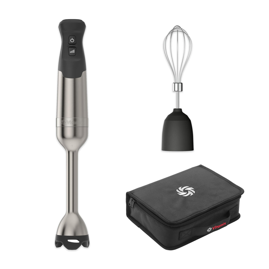 Vitamix 5-Speed Immersion Blender 3-Piece Bundle, Stainless Steel/Black